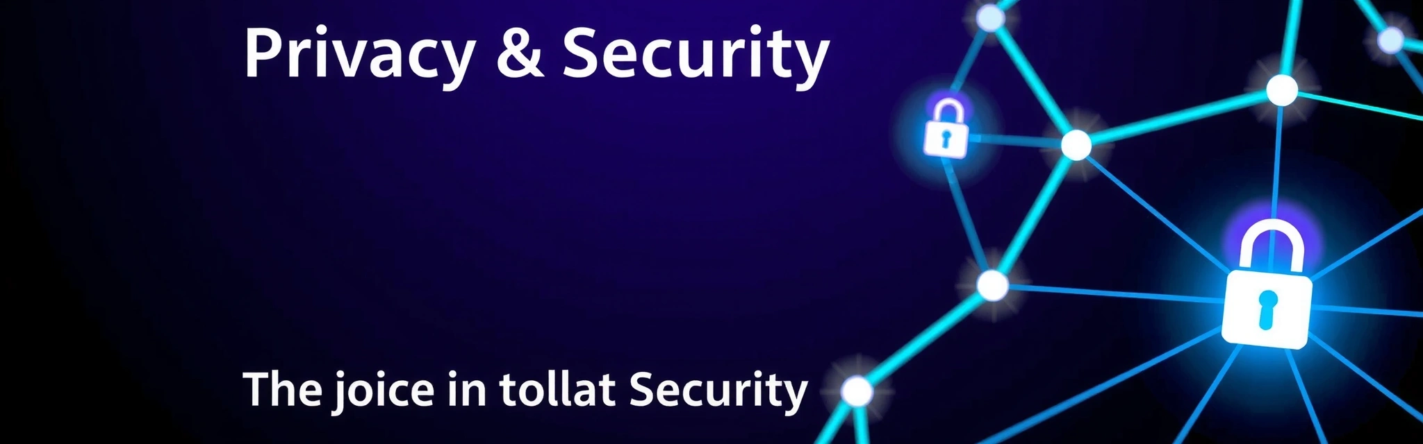 Abstract image representing digital privacy and security with glowing connections